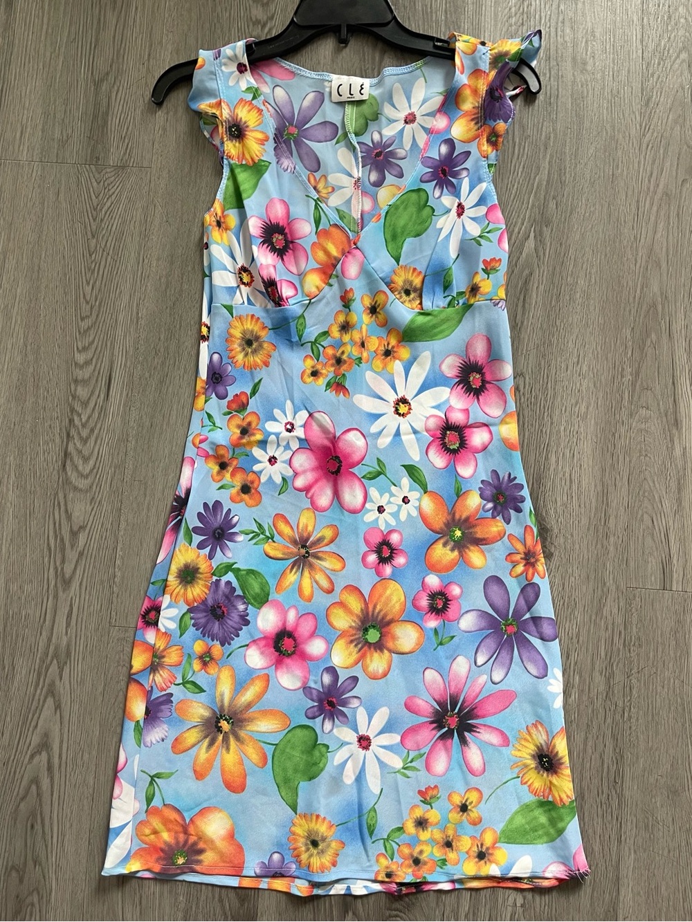 Vintage Y2K 90s CLE Paris floral dress